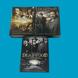 Deadwood - Complete Series Season 1 , 2 & 3 DVD Box Sets HBO Series - Like New - Picture 1 of 5