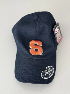 Sombrero ajustado flexible azul marino Syracuse Orange Cuse Champion bordado grande nuevo con etiquetas Foto 1 de 4