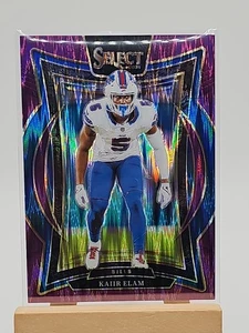 2024 Select - Concourse Kaiir Elam #8  Purple Shock Prizm /360 Bills - Picture 1 of 2