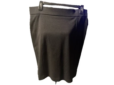 Женская черная повседневная юбка длиной до колена - Изображение 1 из 3