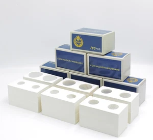 600PCS Portamonete in 6 Misure Portamonete in Cartone per Collettori 2x2 Pollici Co... - Foto 1 di 12