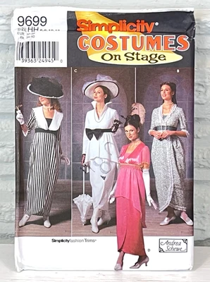 Edwardian Titanic Dress Simplicity Costumes on Stage Sewing Pattern 9699 Sz 6-12 - Image 1 of 4