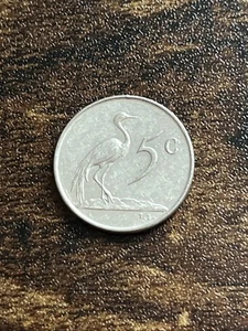 1974 South Africa 5 Five Cents Actual Coin TB2446* - Picture 1 of 2