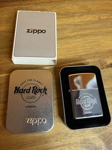 Encendedor Zippo Hard Rock Café London 2005 vintage sellado sin imprimir - Imagen 1 de 3