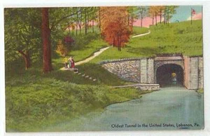 Oldest Tunnel In US Lebanon Pennsylvania Postcard - Picture 1 of 2