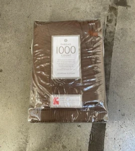 1000 Count Thread King Sheet Set. 4 Piece. Egyptian Cotton.Brown Stripe.King Bed - Picture 1 of 5