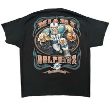 Miami Dolphins Shirt Men's XL Black Since 1966 Graphic Tee Florida NFL Football