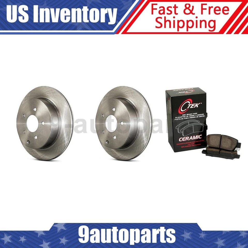 Rotores de freno de disco delanteros + pastillas de freno de cerámica para Nissan Aprio 2008 2009 2010 Foto 1 de 4