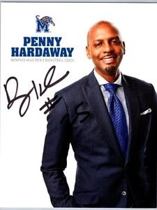 Penny Hardaway Hand Signed 8 x10 Photo - Memphis Men's Basketball Head Coach - Picture 1 of 2