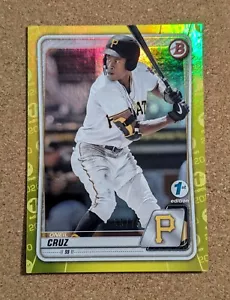 Oneil Cruz 2020 Bowman 1st Edition - Yellow Foil Color Match #BFE-111 - 55/75 - Picture 1 of 6