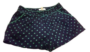 Forever 21 Womens Shorts Small Polka dot Essentials Teal Blue Polyester - Picture 1 of 4