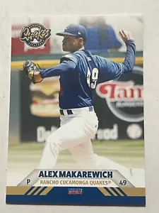 Tarjeta ALEX MAKAREWICH 2024 Rancho Cucamonga Quakes MILB - Imagen 1 de 1