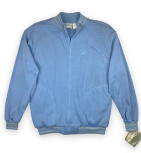 Deadstock Vintage 80s Nike Embroidered Logo Full Zip Track Jacket Womens Medium - Picture 1 of 5