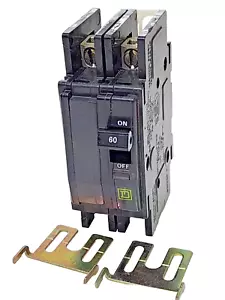 SQUARE D QOU2605258RHP Circuit Breaker 2 Pole, 60 AMP, 120/240Vac - Picture 1 of 16