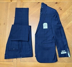 Jos. A. Bank SLIM FIT - 41R (35 W), Wollanzug, FLANELL, FENSTERSCHEIBEN - Bild 1 von 12