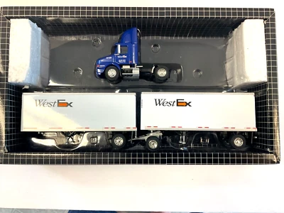 West Ex Volvo Day Cab with 28’ Doubles Trailers 1/64th by Pem Hartoy #M77109 - Image 1 of 4