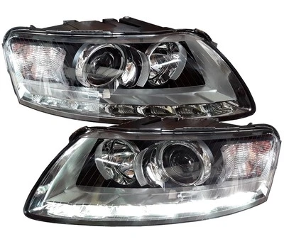 Xenon Led TAGFAHRLICHT Scheinwerfer für AUDI A6 4F 04-08 links rechts Depo D2S - Bild 1 von 4