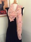 Pink Fashion Scarf With Dragonflies. Women’s Dragonfly Scarf
