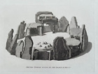Antique Print Jersey Druids Temple Found In The Island C1785 Pub S Hooper