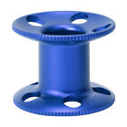 (Blue)Compact Size Finger Spool Reel Empty Underwater Diving Finger Reel Easy