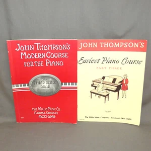 Lot of 2 John Thompson Piano Instruction Books Modern Course Easiest Piano - Picture 1 of 4