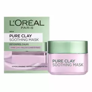 L'Oreal Pure Clay Soothing Mask - Mallow Flower Extract 15ml - Picture 1 of 2