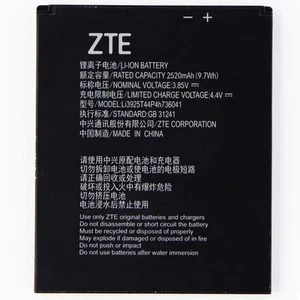 ZTE Li-ion Battery with 2520 mAh - Black - Li3925T44P4h736041 - Picture 1 of 1