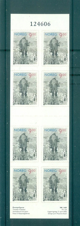 Norway - Sc# 1330a. 2002 9k Fairy Tales. MNH Cplt. Booklet. $20.00. - Image 1 of 1