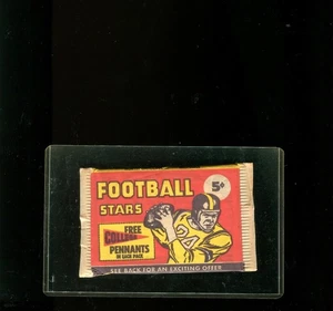 1961 61 NU CARD FOOTBALL SEALED PACK POSSIBLE ERNIE DAVIS HEISMAN WINNER - Picture 1 of 1