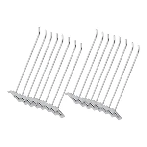 12" Slatwall Hooks - Chrome - Pack of 50 - Picture 1 of 2