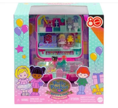 NIB Polly Pocket Mattel 80th Anniversary Heritage Compact
