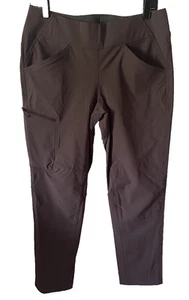 Duluth Trading Women 10x31 Flexpedition Cargo Slim Leg Hiking Trail Gray Pants - Picture 1 of 9