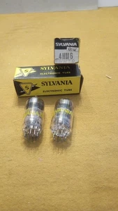 Par de tubos electrónicos Sylvania 4HM6 de colección NOS con cajas - sin probar - Imagen 1 de 9