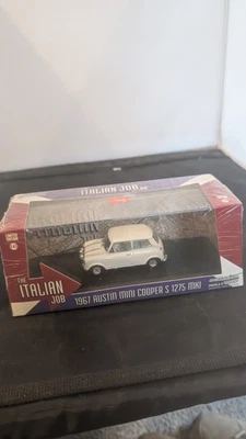 1976 Austin Mini Cooper S - Italian Job - 1/43 Greenlight - White USA Shipping - Image 1 of 4