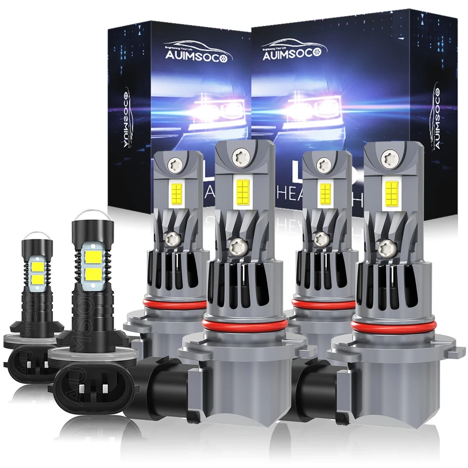 For Chevrolet Sonora 2000-2006 6x Combo LED Headlight+Fog Light Bulbs Kit W/Fan - Изображение 1 из 4