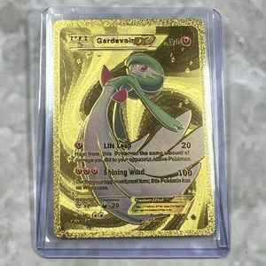 Gardevoir EX Pokemon Gold FAN ART Card Embossed Collectible 2016 - Picture 1 of 6