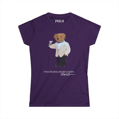 Polo Bear Esmoquin Divertida Camisa Mujer Hecha en Estados Unidos Talla S a 5XL Foto 1 de 4