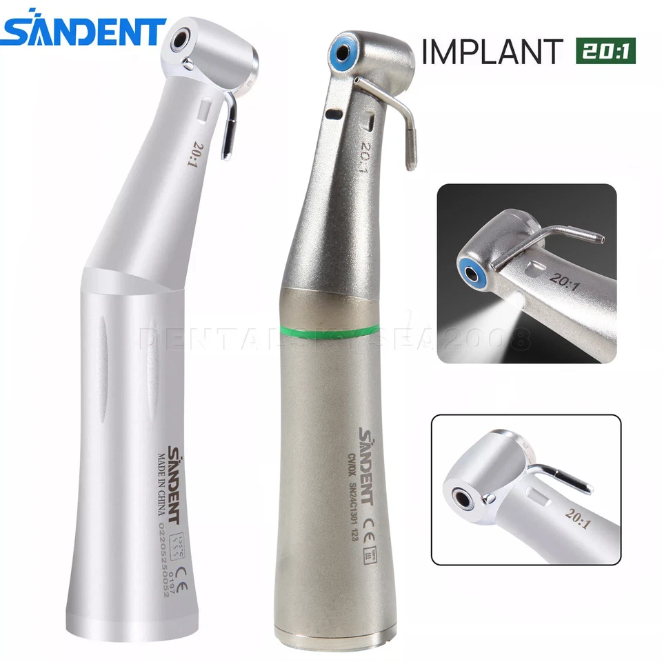 Dental Implant Handpiece 20:1 (LED) Contra Angle Fit NSK Implant Motor - Image 1 of 1