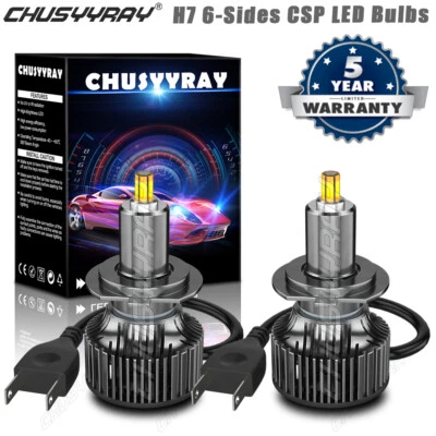 Para BMW E46 Serie 3 Super Blanco H7 LED Faro Alto DRL Bombillas HKB Foto 1 de 4