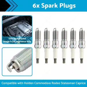 6x Spark Plugs Suitable for Holden Commodore Rodeo Statesman Caprice Calais 3.6L - Picture 1 of 8