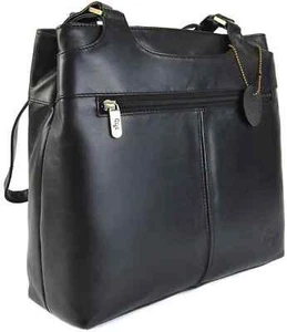 Gigi Othello große Echtleder Schultertasche zweiteilig versch. Farben 544 - Bild 1 von 41