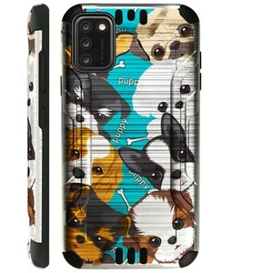 SILVERGUARD For TCL A3X A600DL Hybrid Phone Case Cover CUTE TCUP DOG - Picture 1 of 1