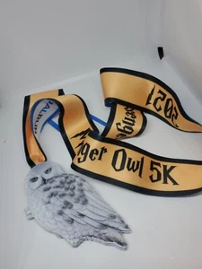 Harry Potter Running Club Medal  5k messenger owl Lanyard virtual run 2021 - Picture 1 of 2