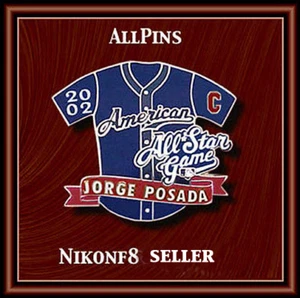 PIN JERSEY A STAR 2002 JEORGE POSADA DE LOS YORK YANKEES DE NUEVA YORK  - Imagen 1 de 1