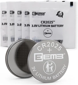 5 Pezzi Batteria CR2025 Batteria Al Litio 3V 2025 Batterie a Bottone Batteria a - Foto 1 di 12