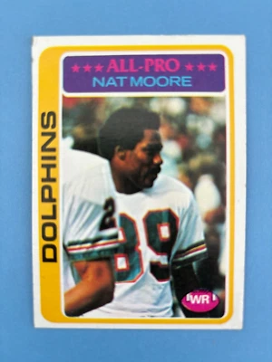 1978 Topps Football Nat Moore #440 - Image 1 of 2