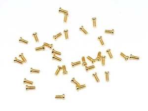 Screw - Phillips; 1.4mm Thread, 2.0mm Head, 3.5mm Length SS Gold 100 Ct #SM310G - Picture 1 of 3