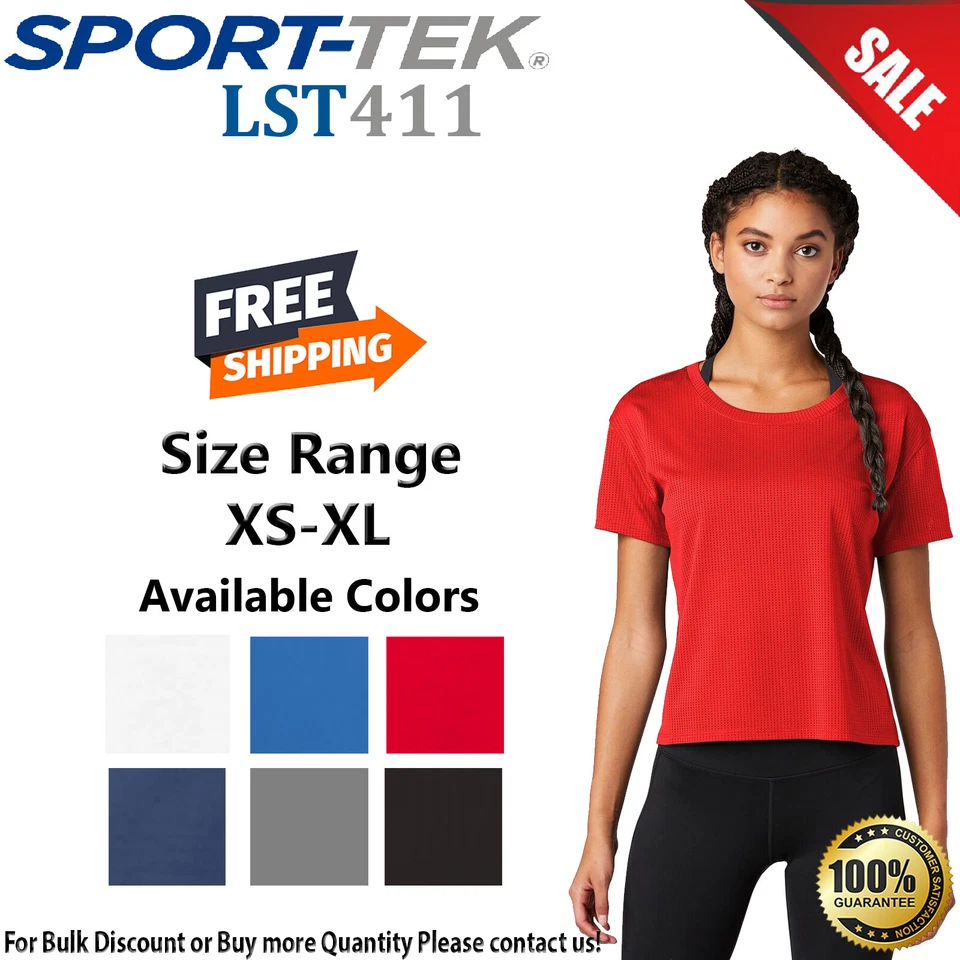 Camiseta corta Sport-Tek para mujer manga corta PosiCharge draft LST411 Foto 1 de 1