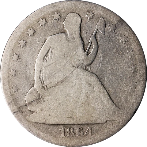 1864-S Seated Half Dollar - Civil War Date Great Deals From The Executive Coin C Cover