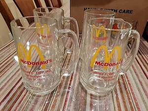 4 McDonalds - GAPP, INC DILLON, SC Handle Drinking Glass Mug - Picture 1 of 9
